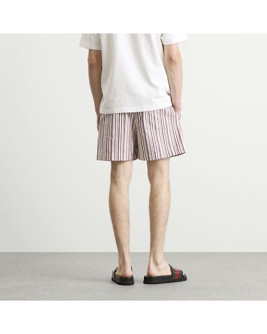 Gucci Red Stripe Shorts for men