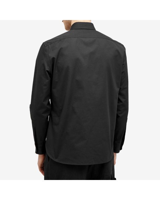 Saint Laurent Black Classic Poplin Shirt for men