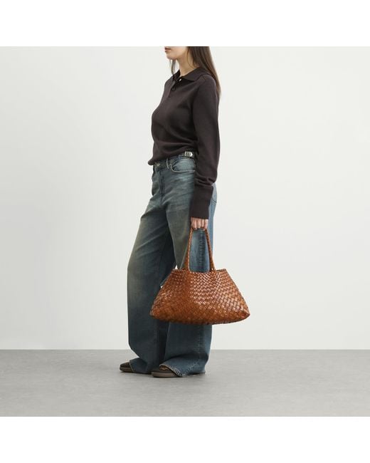 Dragon Diffusion Brown Santa Croce Large Bag