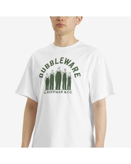 Dubbleware White Hoffman T-Shirt for men