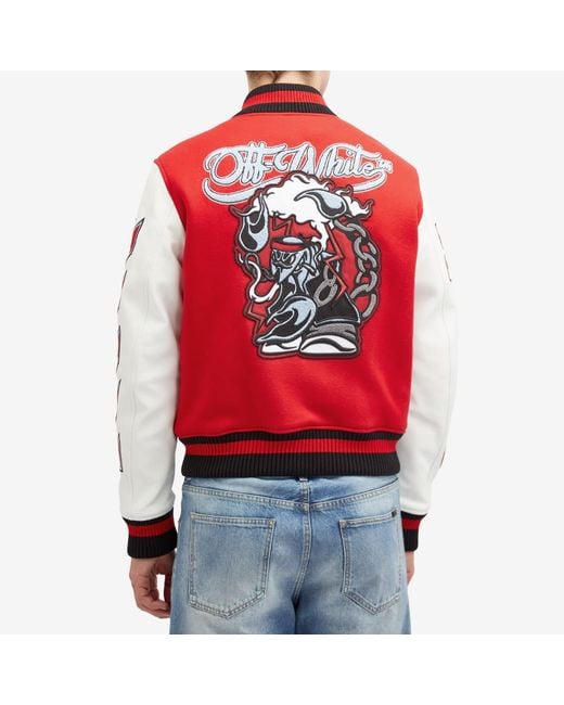 Off-White c/o Virgil Abloh Red Jacket With Logo for men