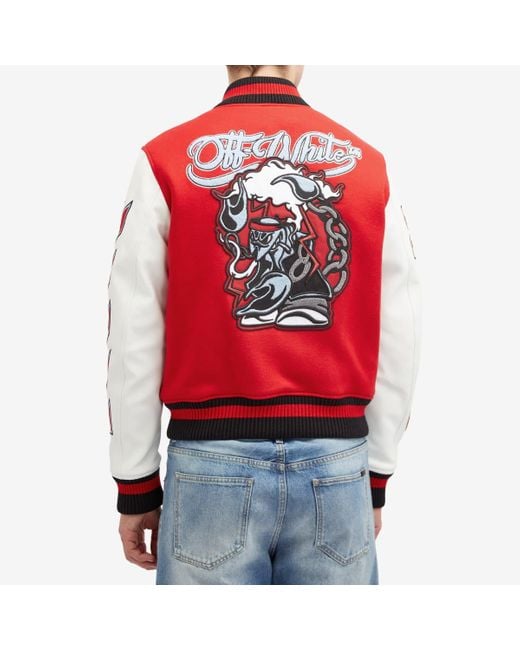 Off-White c/o Virgil Abloh Red Jacket With Logo for men