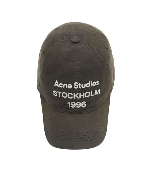 Acne Black Carliy 1996 Cap for men