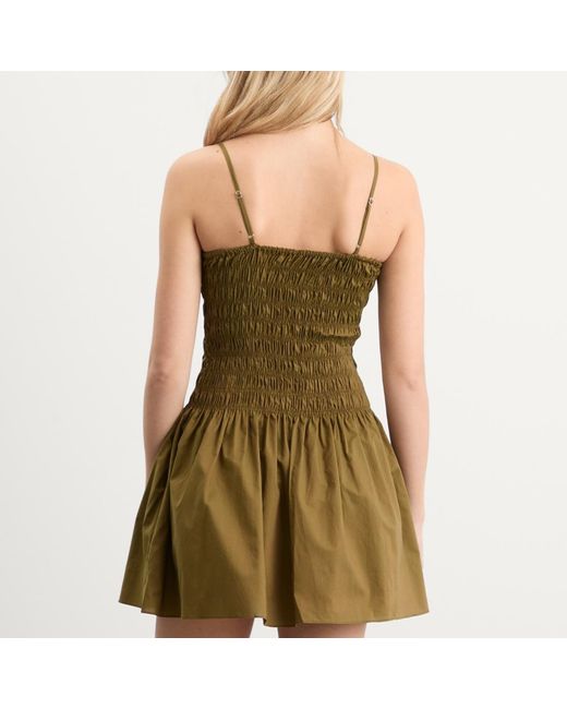 Faithfull The Brand Green Araceli Mini Dress