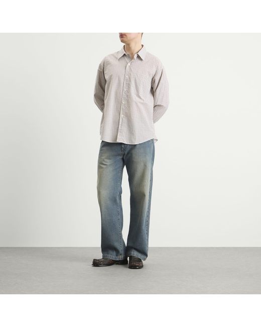 mfpen Blue Straight Cut Jeans for men