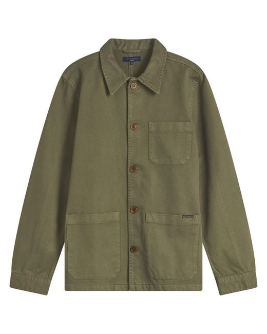 Nudie Jeans Green Nudie Barney Worker Jacket for men