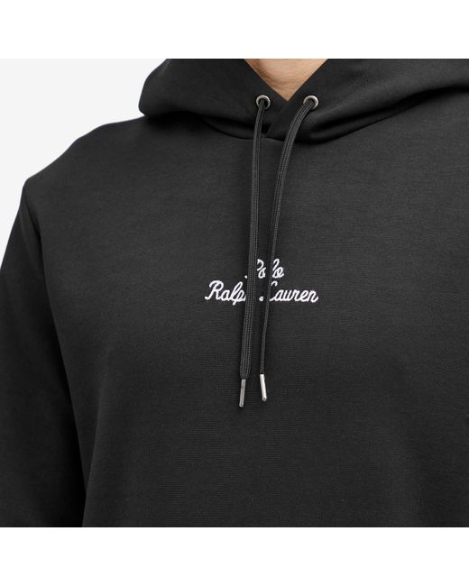 Polo Ralph Lauren Black Chain Stitch Logo Hoodie for men
