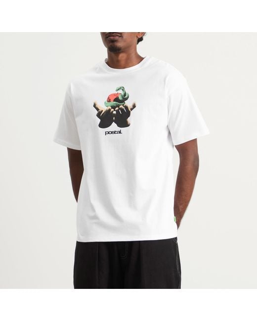 Postalco White Forbidden Fruit T-Shirt for men