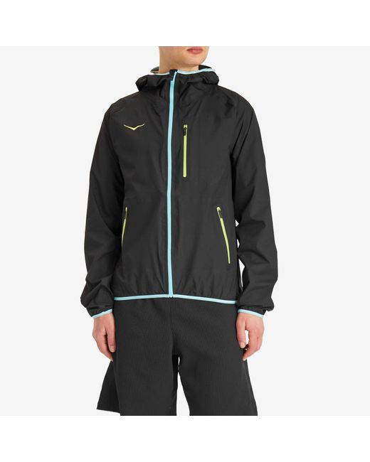 Hoka One One M Tecsky Waterproof Jacket in Black for Men | Lyst UK