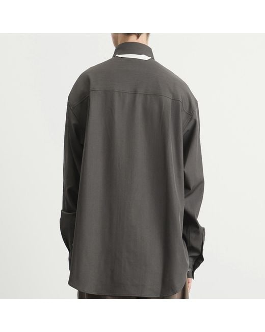 Merely Made Gray Lazy Overshirt for men