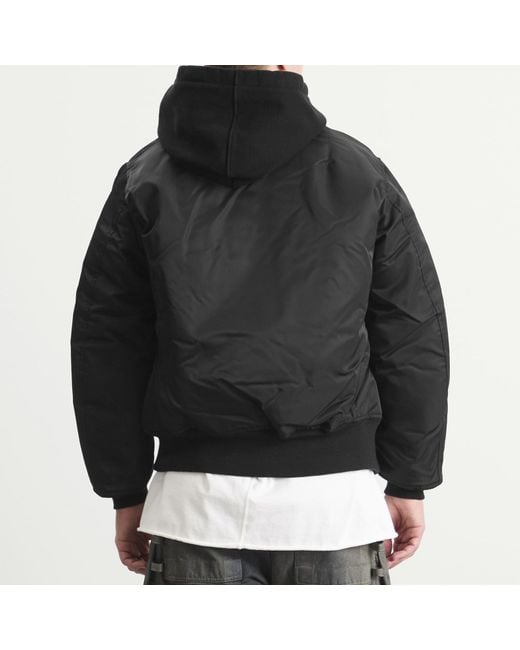 Rick Owens Black Flight Jacket for men