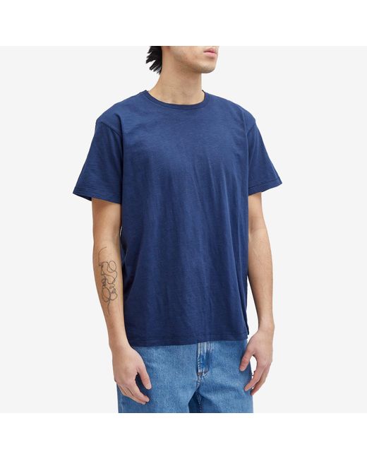 Nudie Jeans Blue Roffe T-Shirt for men