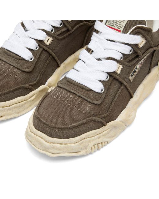 Maison Mihara Yasuhiro Brown Parker Embroidery Vintage Low-Top for men