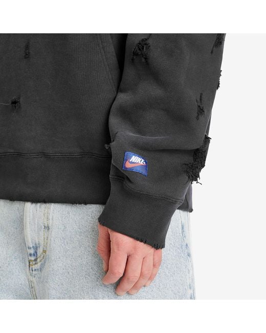 Nike Black Rare Air Pullover Fleece Hoodie for men