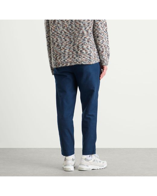 Folk Blue Drawcord Assembly Pant for men