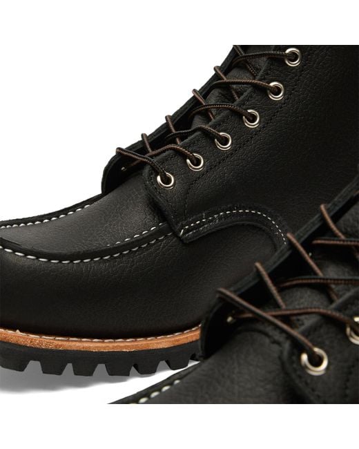 Red Wing Black 8-Inch Roughneck Boot for men