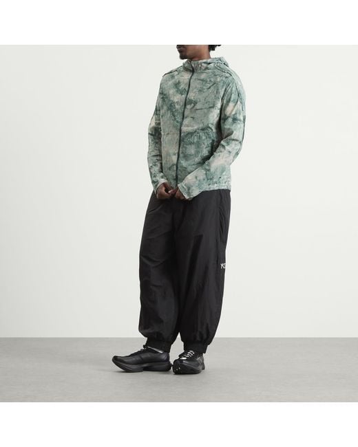 Y-3 Green Printed Running Jacket for men