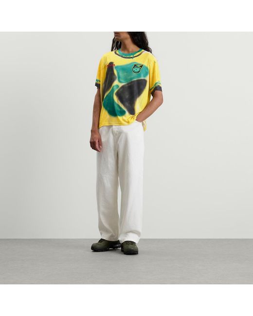 Navinder Nangla Yellow Jamaica Football Jersey for men