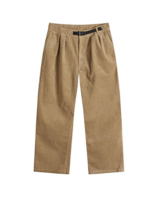 Beams Plus Natural Webbing Baggy Cord Trousers for men