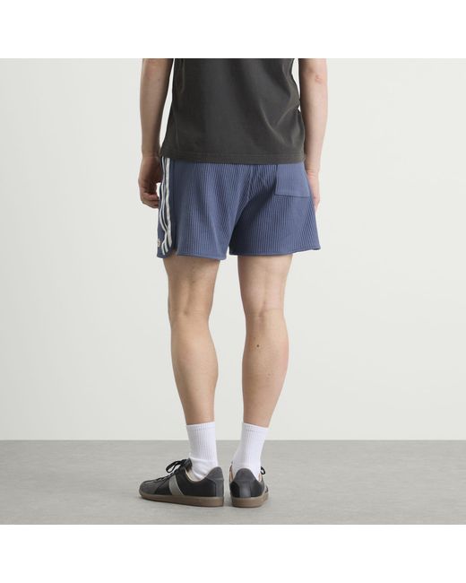 Adidas Blue Waffle Knit Sprinter Shorts for men