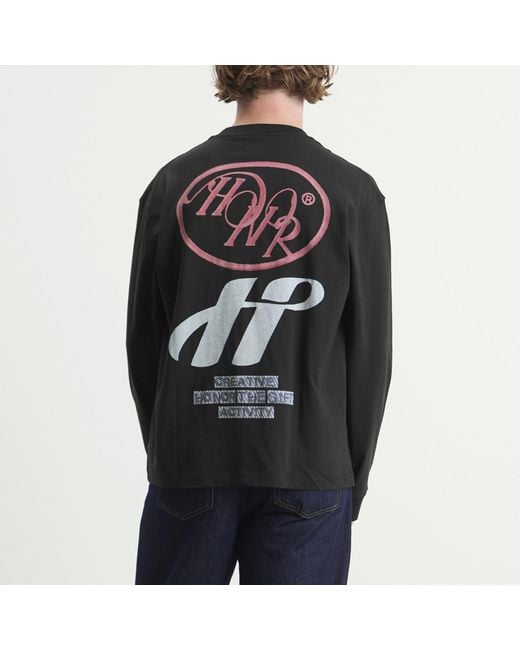 Honor The Gift Gray Pop Art Long Sleeve T-Shirt for men