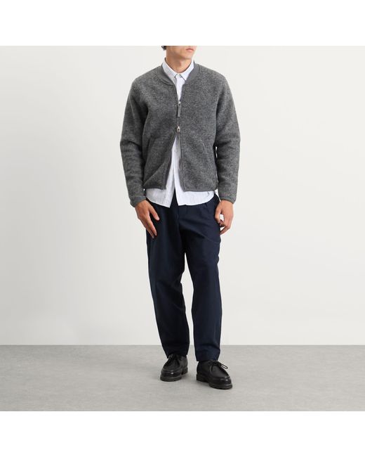 Universal Works Blue Pleated Track Pant for men