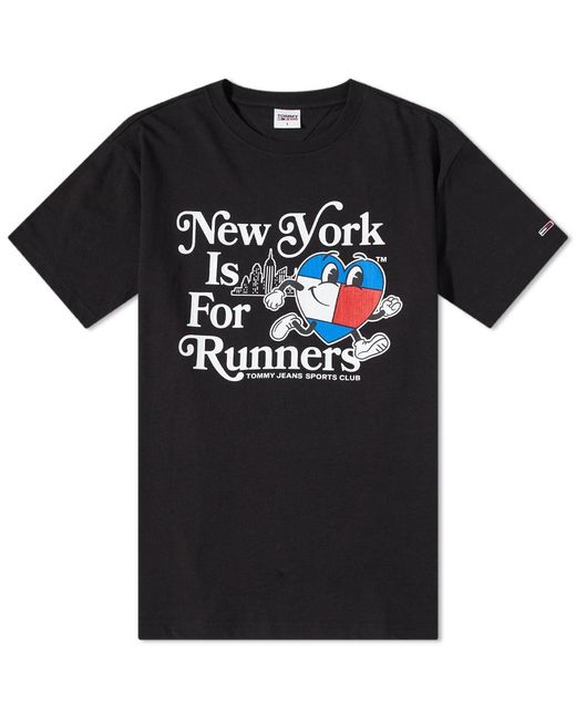 Tommy Hilfiger New York Runners T-shirt in Black for Men | Lyst Canada