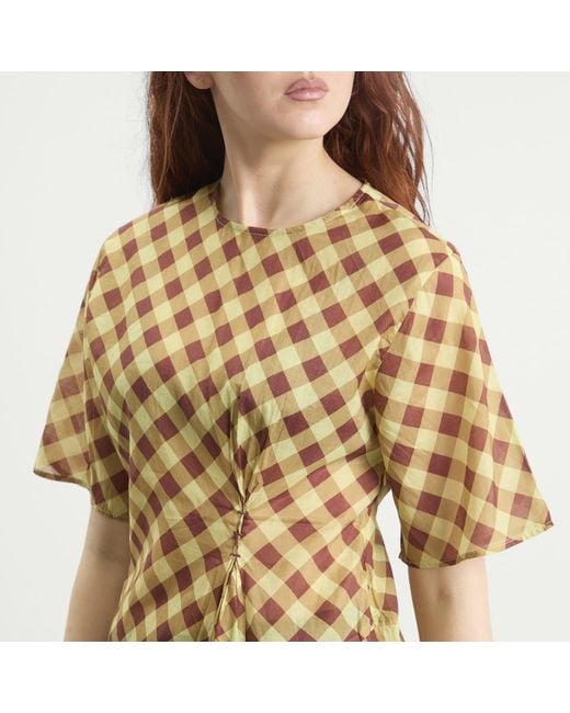 Damson Madder Yellow Harmony Midi Dress