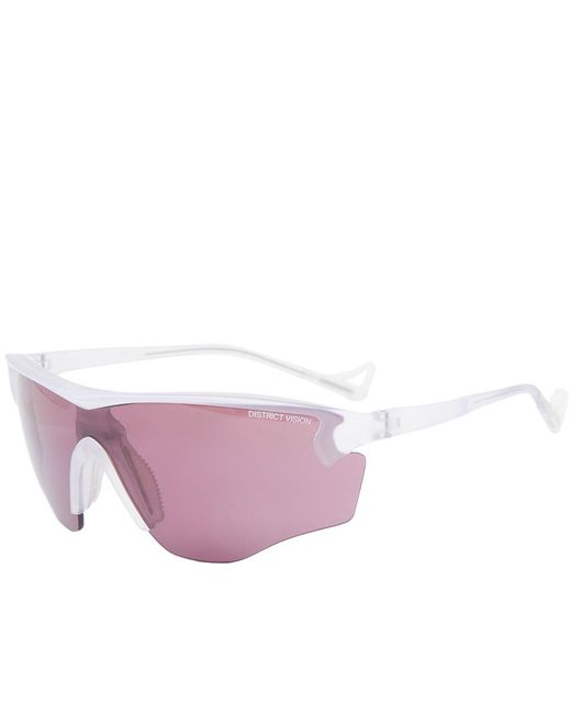 District Vision Purple Junya Racer Sunglasses for men
