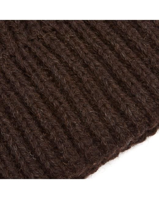 Cafe Mountain Black Wool Toque Beanie for men