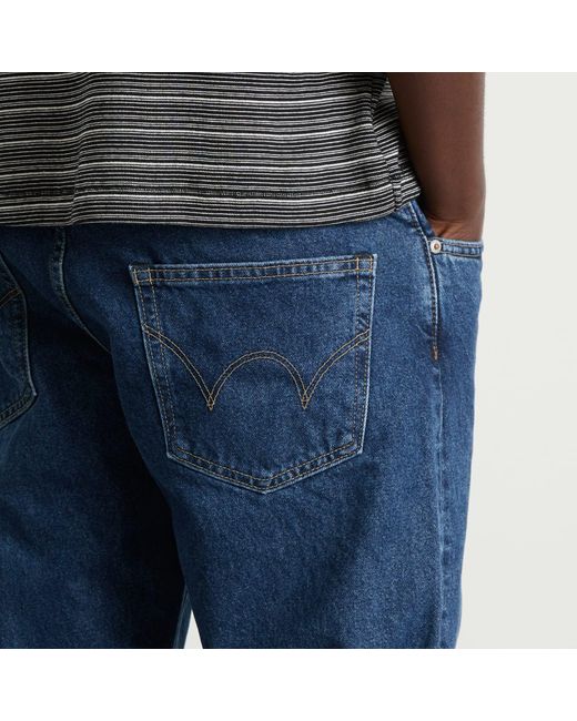 Edwin Blue Regular Tapered Denim Jeans for men