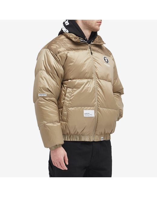 Aape By A Bathing Ape Brown Aape Now Camo Down Jacket for men