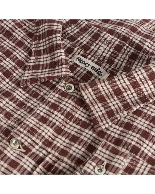 STORY mfg. Brown Check Sundae Jacket