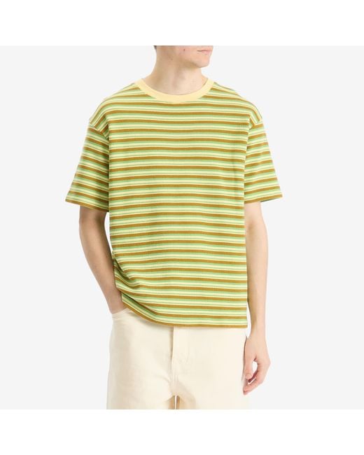 Drole de Monsieur Yellow Striped T-Shirt for men