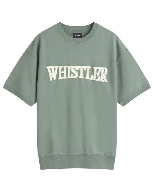 Beams Plus Green Print Short Sleeve Sweat for men