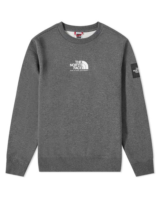 The North Face Seasonal Fine Crew in Gray for Men | Lyst