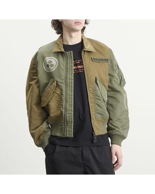 Maharishi Green Maha Peace Rally Ma2 Jacket for men