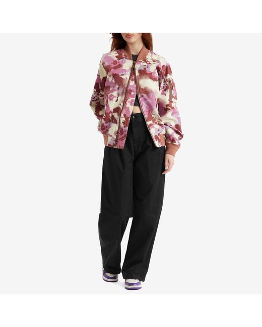 A Bathing Ape Pink Map Camo Bomber Jacket