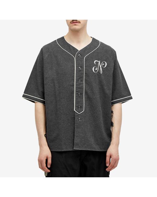 Neighborhood Black Baseball Shirt for men
