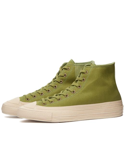 Converse Green Renew "herringbone" Chuck Taylor 70 Hi-top Sneakers for men