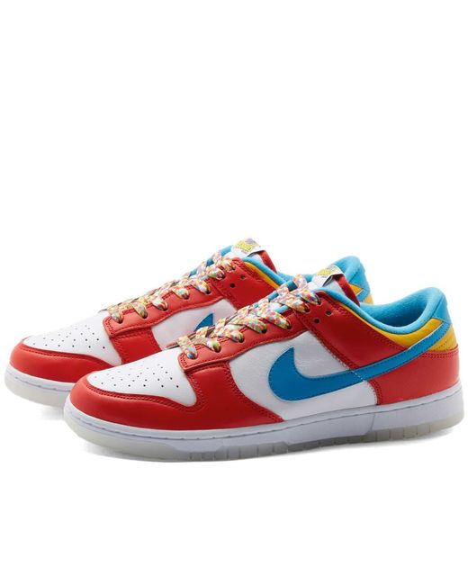 Nike Dunk Low Qs Sneakers in Red for Men | Lyst Canada