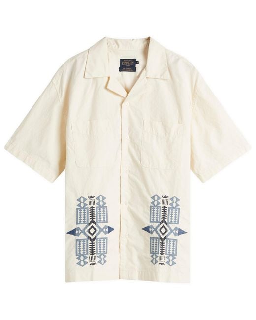 Pendleton White Camp Collar Shirt for men