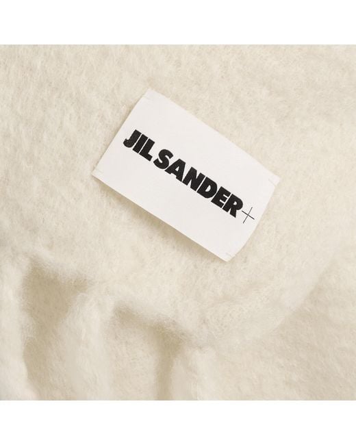 Jil Sander Natural Plain Scarf