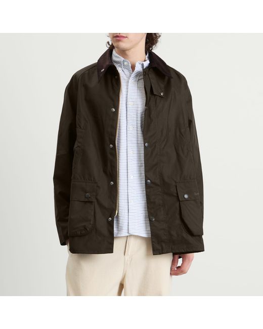 Barbour Gray Classic Bedale Wax Jacket for men
