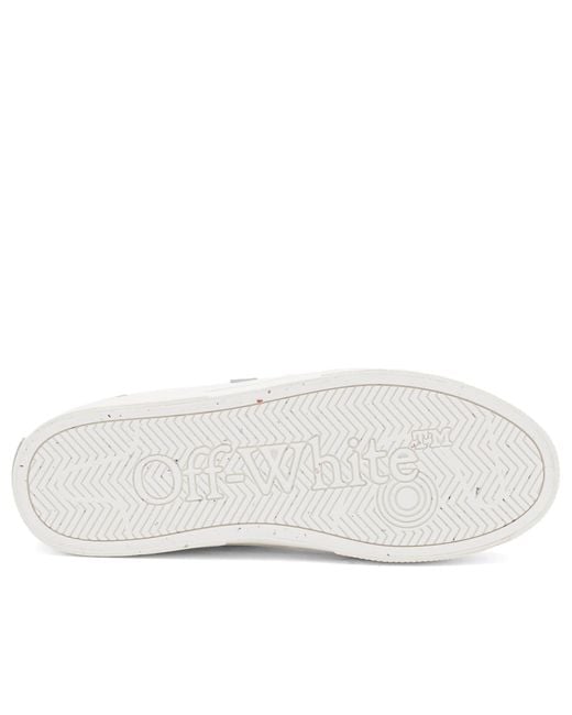 Off-White c/o Virgil Abloh White New Low Vulcanized Leather Sneaker for men