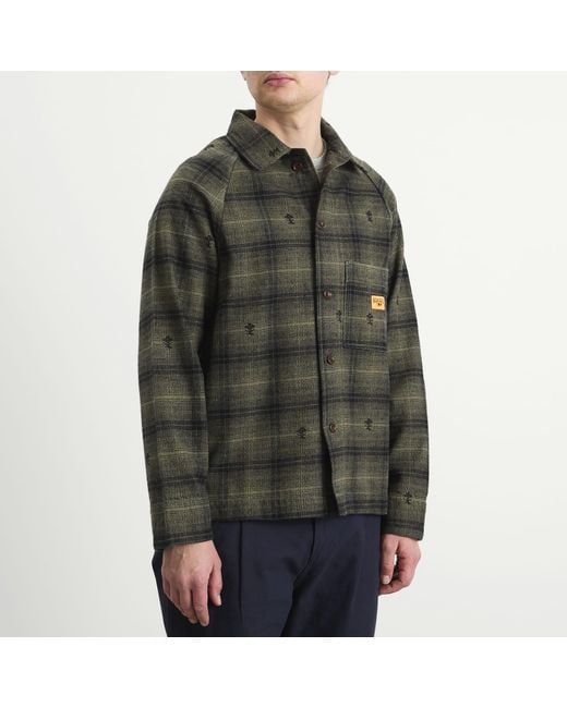 Service Works Green Thistle Plaid Foh Jacket for men