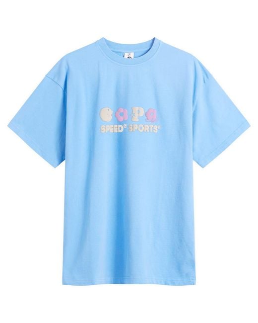 Pawa Speed Sports Blue Multi Monogram T-Shirt for men