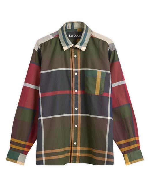 Barbour Green Patchwork Os Tartan Shirt for men