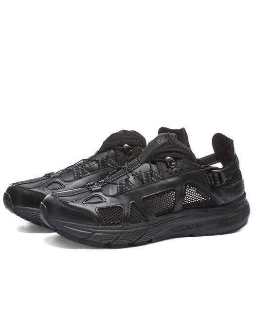 Salomon Leather Techsonic Ltr Advanced Sneakers in Black for Men | Lyst ...