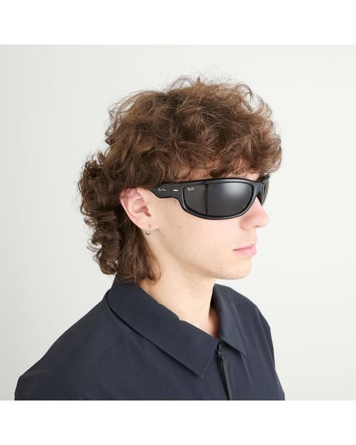 Ray-Ban Black X A$Ap Rocky Ultra Wrap 003 Sunglasses for men